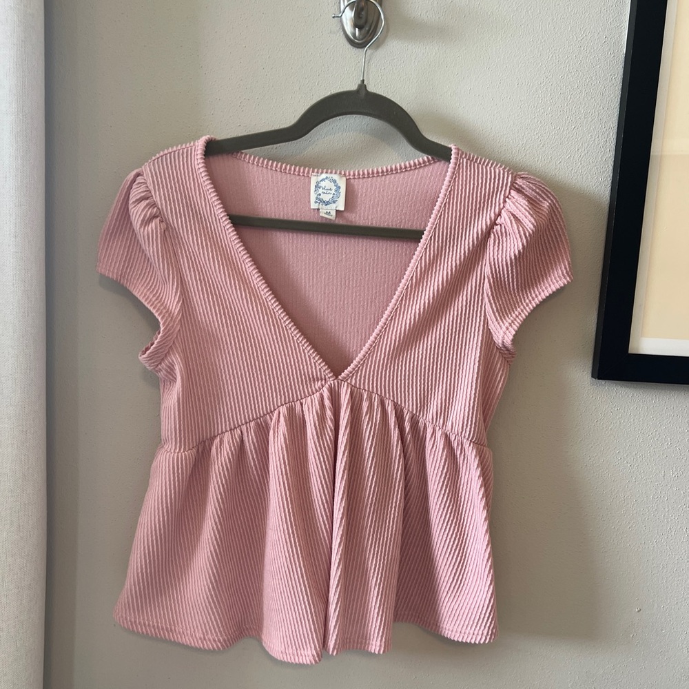 Francesca's Collections Laura Babydoll Top NWOT
